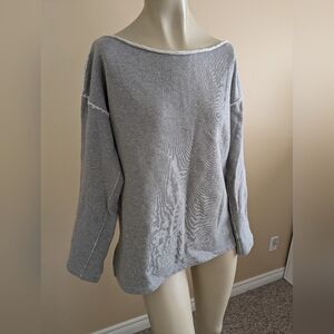 Rag & bone Sweater Jersey Knit Cotton Gray Women's Casual Small